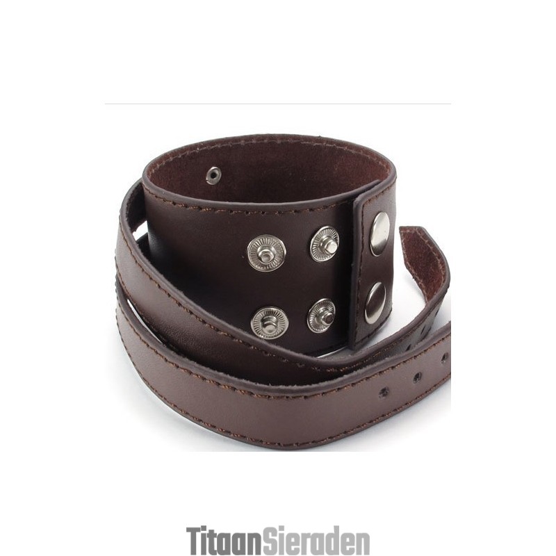 Vakkundige Vervaardiging Delicate Kleuren Betrouwbare Kwaliteit Titanium Leren Armband Vakkundige Vervaardiging Delicate Kleuren Betrouwbare Kwaliteit Titanium Leren Armband