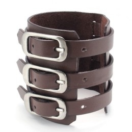 Vakkundige Vervaardiging Delicate Kleuren Betrouwbare Kwaliteit Titanium Leren Armband