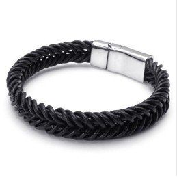 Behendig Ontwerp, Delicate Kleuren, Stabiele Kwaliteit Titanium Leren Armband