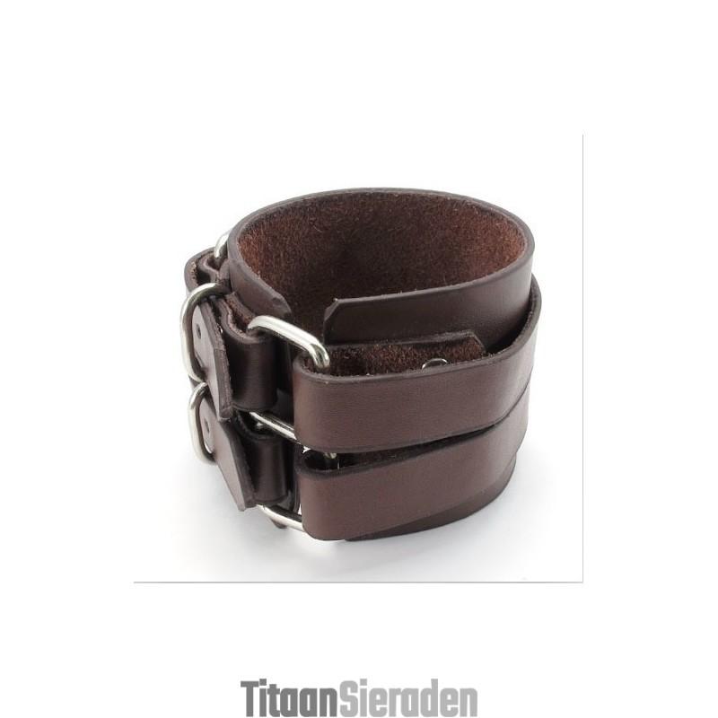 Vakkundige Vervaardiging Delicate Kleuren Betrouwbare Kwaliteit Titanium Leren Armband