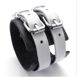 Vakkundige Vervaardiging Delicate Kleuren Betrouwbare Kwaliteit Titanium Leren Armband