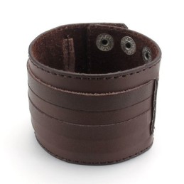 Vakkundige Vervaardiging Delicate Kleuren Betrouwbare Kwaliteit Titanium Leren Armband