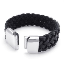 Behendig Ontwerp, Delicate Kleuren, Stabiele Kwaliteit Titanium Leren Armband