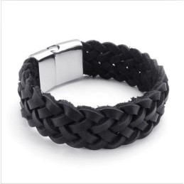 Behendig Ontwerp, Delicate Kleuren, Stabiele Kwaliteit Titanium Leren Armband