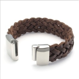 Behendig Ontwerp, Delicate Kleuren, Stabiele Kwaliteit Titanium Leren Armband