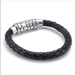 Modern Design, Delicate Kleuren, Betrouwbare Kwaliteit Titanium Leren Armband