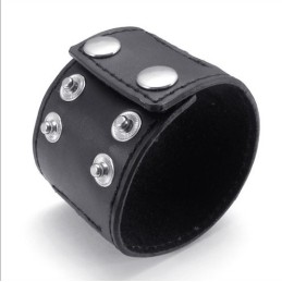 Vakkundige Vervaardiging Delicate Kleuren Betrouwbare Kwaliteit Titanium Leren Armband