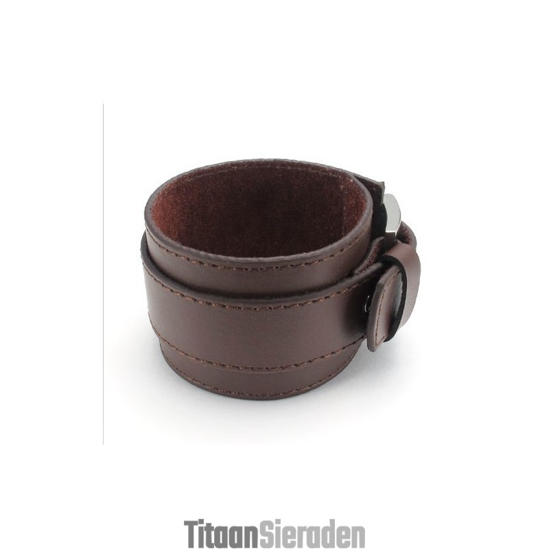 Vakkundige Vervaardiging Delicate Kleuren Betrouwbare Kwaliteit Titanium Leren Armband