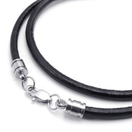 Deft Design Delicate Kleuren Uitstekende Kwaliteit Titanium Leren Ketting