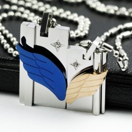 Op Vleugels Van Engelen, Geliefde, Titanium Kettinghanger