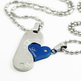 Be My Sweet Love Sweetheart Lovers Titanium Ketting Hanger