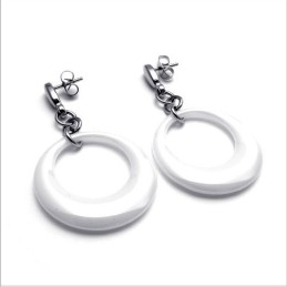 Elegante Vorm, Delicate Kleuren, Stabiele Kwaliteit Titanium Oorbellen