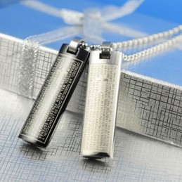 Bijbeltekst Sweetheart Lovers Titanium Ketting Hanger