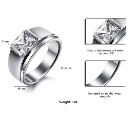 Om Te Genieten Van Een Hoge Reputatie In Binnen- En Buitenland: Een Vrouwelijke Titanium Ring Met Strass