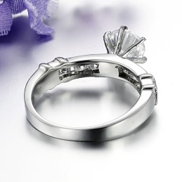 Kwaliteit En Kwantiteit Gegarandeerde Vrouwelijke Titanium Ring Met Strass