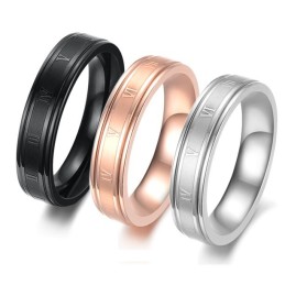 Betrouwbare Kwaliteit Vrouwelijke Zwarte Titanium Ring