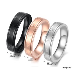 Betrouwbare Kwaliteit Vrouwelijke Zwarte Titanium Ring