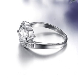 Hoogwaardige Dames Titanium Ring Met Strass