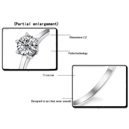 Volledige Specificaties: Dames Titanium Ring Met Strass