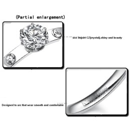 Kwaliteit En Kwantiteit Gegarandeerde Vrouwelijke Titanium Ring Met Strass