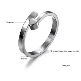 De King Of Quantity Vrouwelijke Sweetheart Titanium Ring
