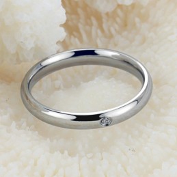 Betrouwbare Kwaliteit Vrouwelijke Titanium Ring Met Strass