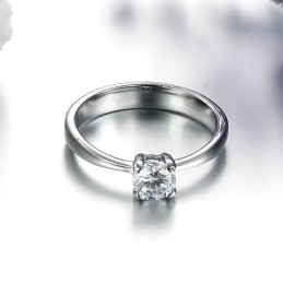 Kwaliteit En Kwantiteit Gegarandeerde Vrouwelijke Titanium Ring Met Strass