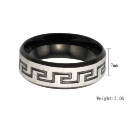 Superieure Kwaliteit Zwarte Titanium Ring