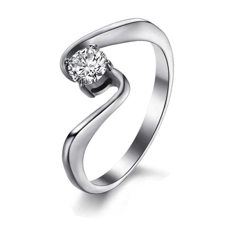 Wereldwijd Bekende Dames Titanium Ring Met Strass Wereldwijd Bekende Dames Titanium Ring Met Strass