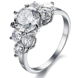 Hoogwaardige Titanium Ring Met Strass