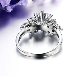 Hoogwaardige Titanium Ring Met Strass