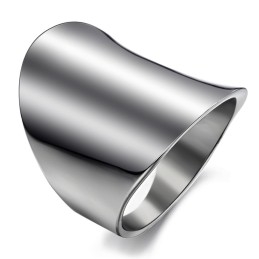 Uitstekende Kwaliteit Overdreven Eenvoudige Titanium Ring