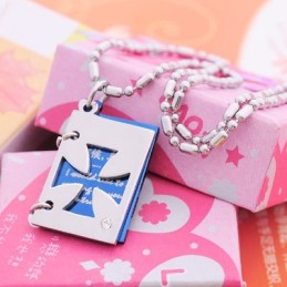 Romantische Liefdesbrief Titanium Kruis Ketting Hanger
