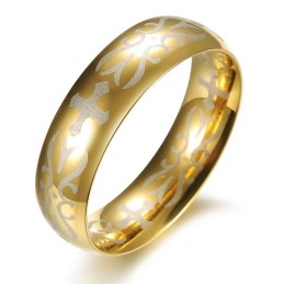 Superieure Kwaliteit Mannelijke Gouden Titanium Ring