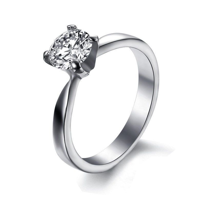 Betrouwbare Vrouwelijke Titanium Ring Met Strass Betrouwbare Vrouwelijke Titanium Ring Met Strass