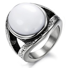 Over De Hele Wereld Goed Verkopende Overdreven Onyx Titanium Ring