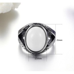 Over De Hele Wereld Goed Verkopende Overdreven Onyx Titanium Ring