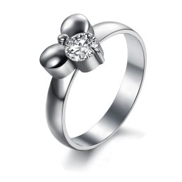Bekend Om Zijn Hoogwaardige Dames Titanium Ring Met Strass