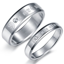 Stabiele Kwaliteit, Prachtige Titanium Ring Voor Geliefden