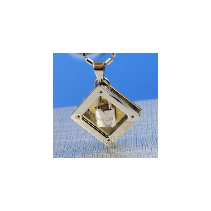 Wauw, Liefde, Schatje, Titanium Kettinghanger Wauw, Liefde, Schatje, Titanium Kettinghanger