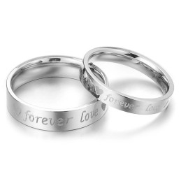Klassieke Titanium Ring Van Uitstekende Kwaliteit Voor Geliefden