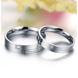 Kwaliteit En Kwantiteit Gegarandeerd: Eindeloze Liefde Titanium Ring Voor Geliefden