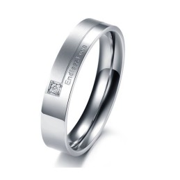 Kwaliteit En Kwantiteit Gegarandeerd: Eindeloze Liefde Titanium Ring Voor Geliefden