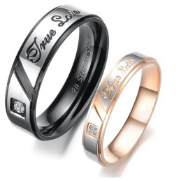 Betrouwbare Prestatie-Affectieve Titanium Ring Voor Geliefden