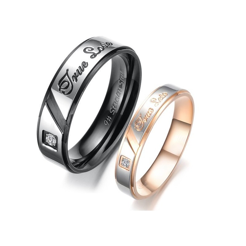 Betrouwbare Prestatie-Affectieve Titanium Ring Voor Geliefden