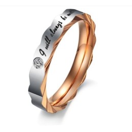 Betrouwbare Titanium Ring Voor Geliefden Met Strass