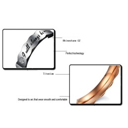 Betrouwbare Titanium Ring Voor Geliefden Met Strass