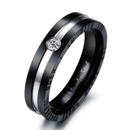 Betrouwbare Titanium Ring Van Hoge Kwaliteit Voor Geliefden Met Strass