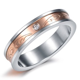 De Koningin Van De Hoogwaardige Decoratieve Titanium Ring Voor Geliefden