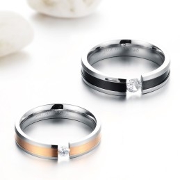 Betrouwbare Titanium Ring Voor Geliefden Met Strass